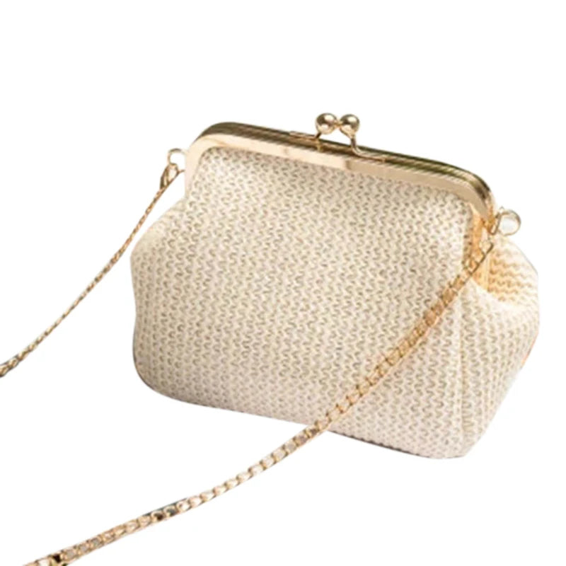 Bolso Boho De Paja Para Mujer