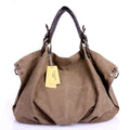 Bolso Mensajero De Lona Para Mujer