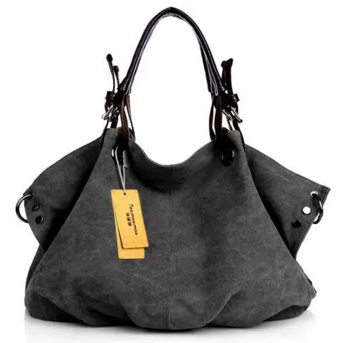Bolso Mensajero De Lona Para Mujer