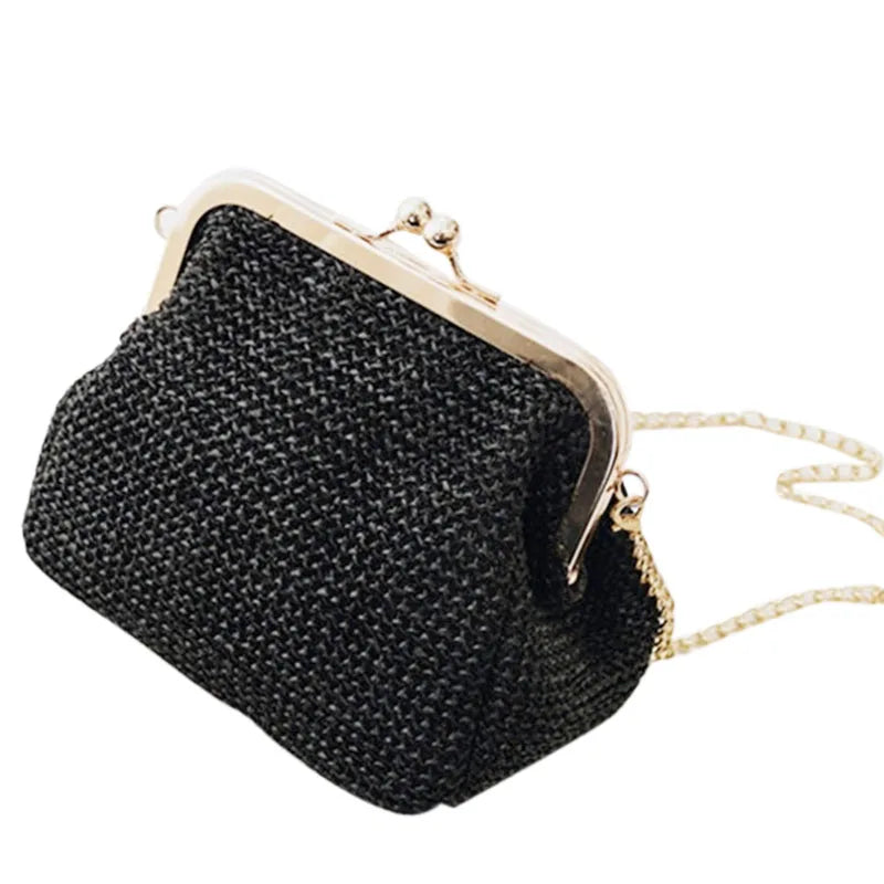Bolso Boho De Paja Para Mujer