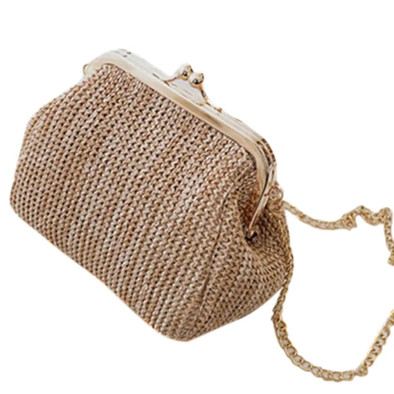 Bolso Boho De Paja Para Mujer