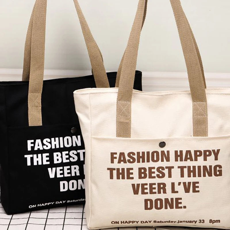 Bolsa Tote De Lona Para Mujer