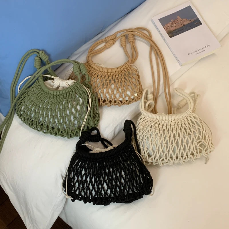 Bolso PLAYA - Drawstring Crossbody Verano Mujer | Mia Bonita BCN