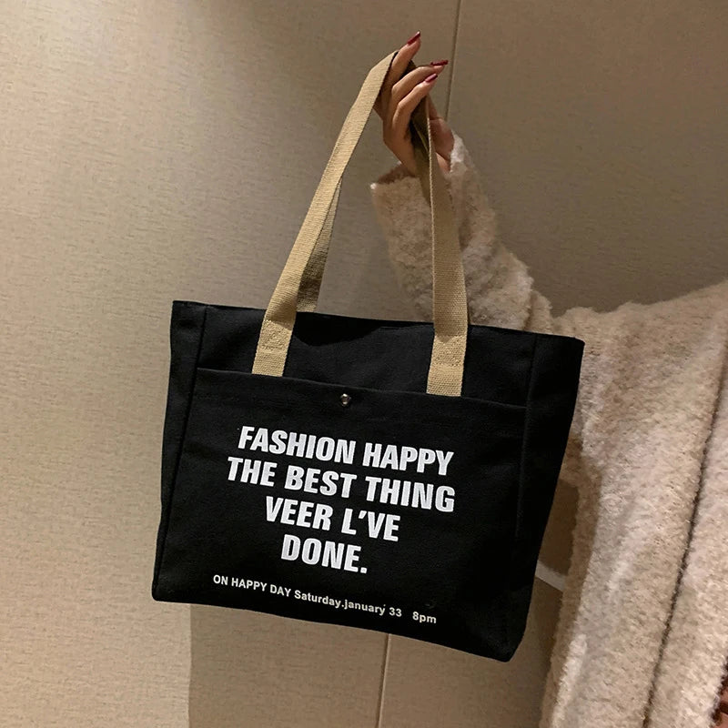 Bolsa Tote De Lona Para Mujer