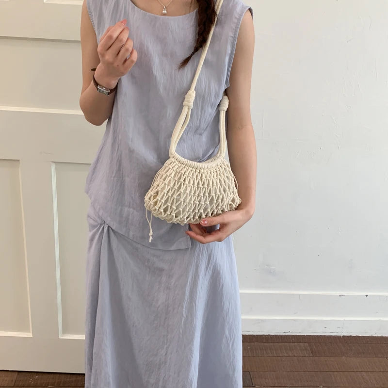 Bolso PLAYA - Drawstring Crossbody Verano Mujer | Mia Bonita BCN