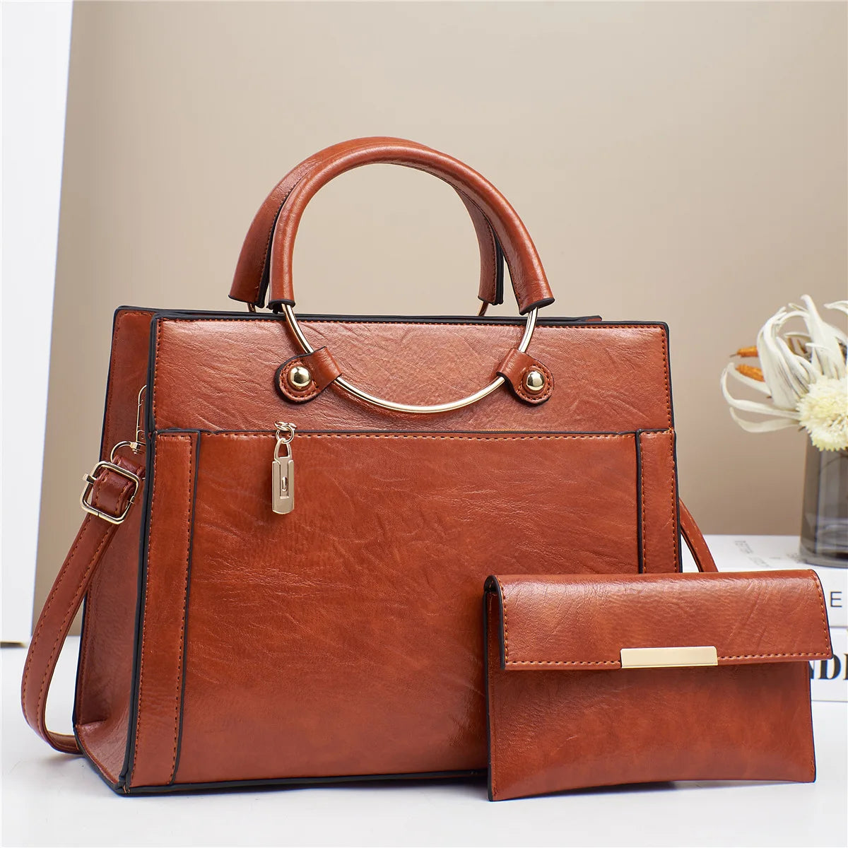 Bolso De Mano De Lona Para Mujer