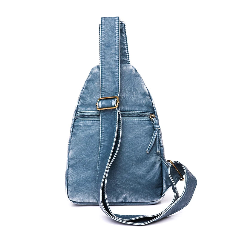 Bolso Pectoral De Cuero PU Para Mujer