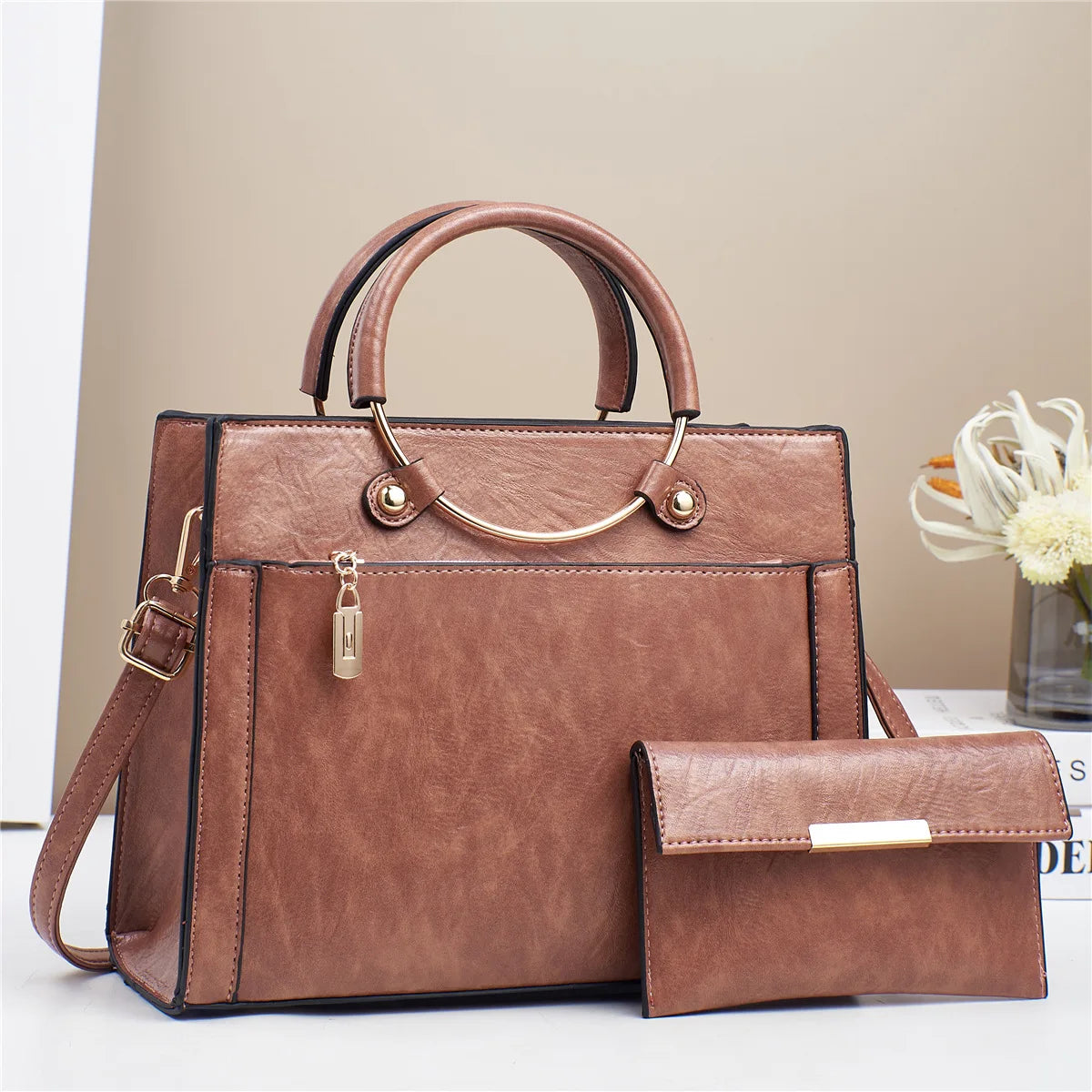 Bolso De Mano De Lona Para Mujer