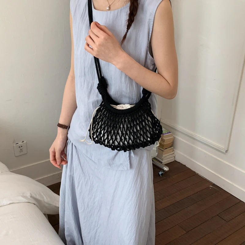 Bolso PLAYA - Drawstring Crossbody Verano Mujer | Mia Bonita BCN