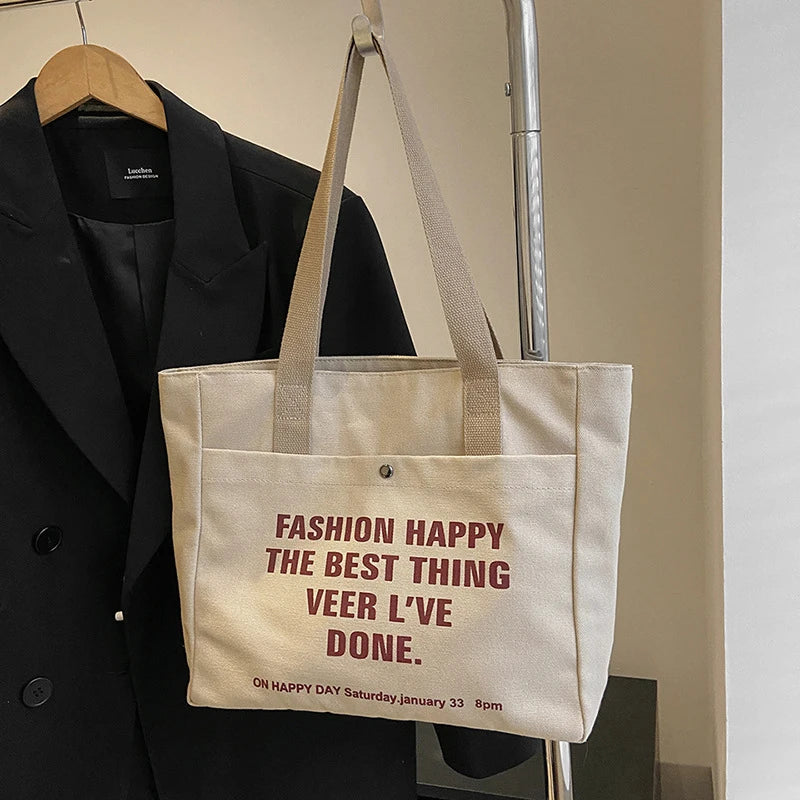 Bolsa Tote De Lona Para Mujer