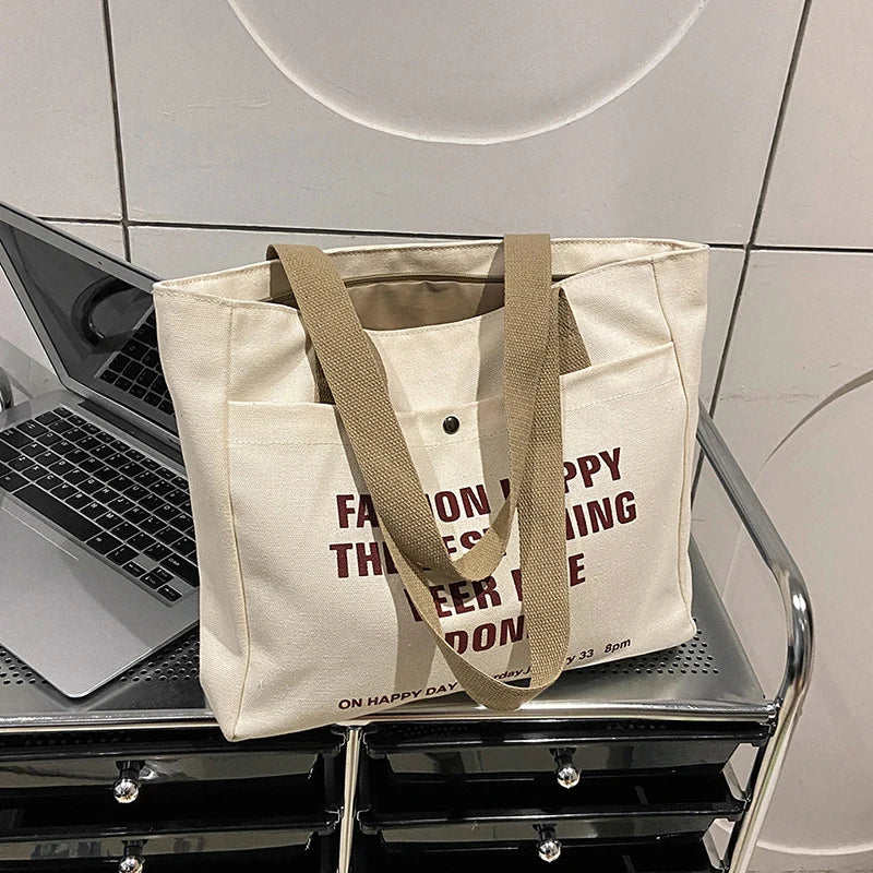 Bolsa Tote De Lona Para Mujer