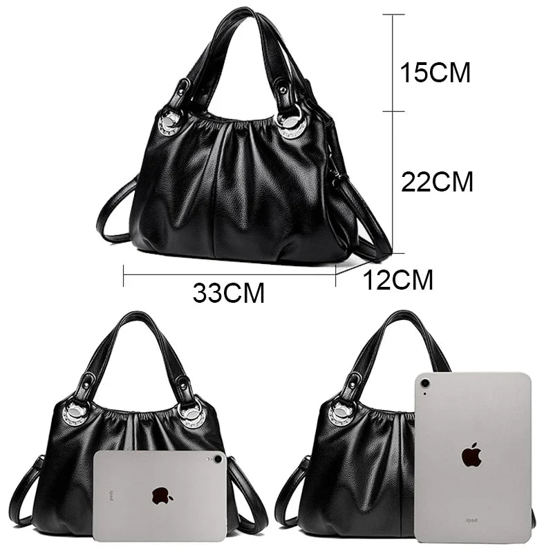 Bolso SOFIA Negro - Cuero Genuino | Mia Bonita BCN