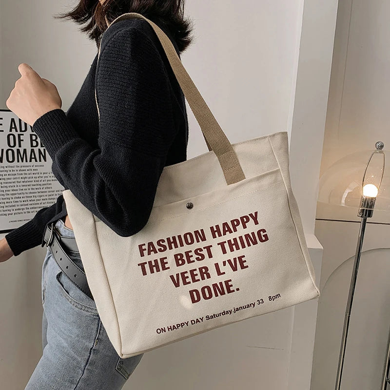Bolsa Tote De Lona Para Mujer