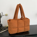Bolso Tote Acolchado De Cuadros Para Mujer