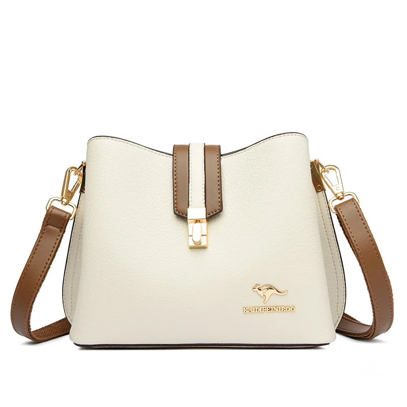 Bolso De Cuero Genuino Para Mujer