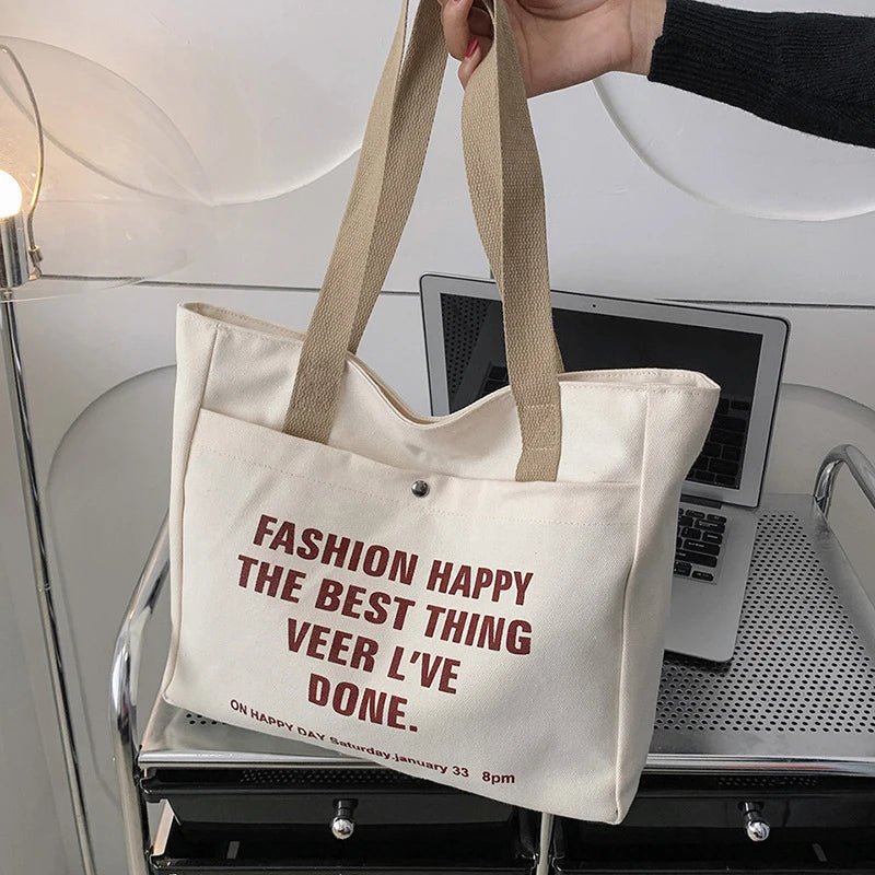 Bolsa Tote De Lona Para Mujer
