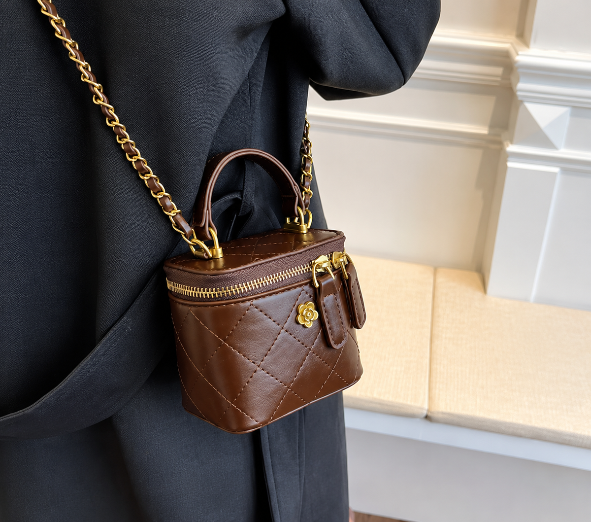 Bolso BUCKET - Mini Cadena Metálica Mujer | Mia Bonita BCN