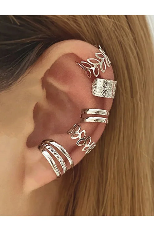 Set De 5 Pendientes De Cartílago Para Mujer, Joyería Minimalista Para Cada Día